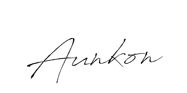 if you are searching for the best signature style for your name Aunkon. so please give up your signature search. here we have designed multiple signature styles  using Antro_Vectra. Aunkon signature style 6 images and pictures png