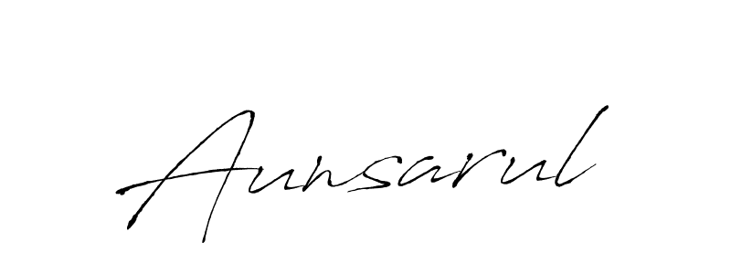 You should practise on your own different ways (Antro_Vectra) to write your name (Aunsarul) in signature. don't let someone else do it for you. Aunsarul signature style 6 images and pictures png