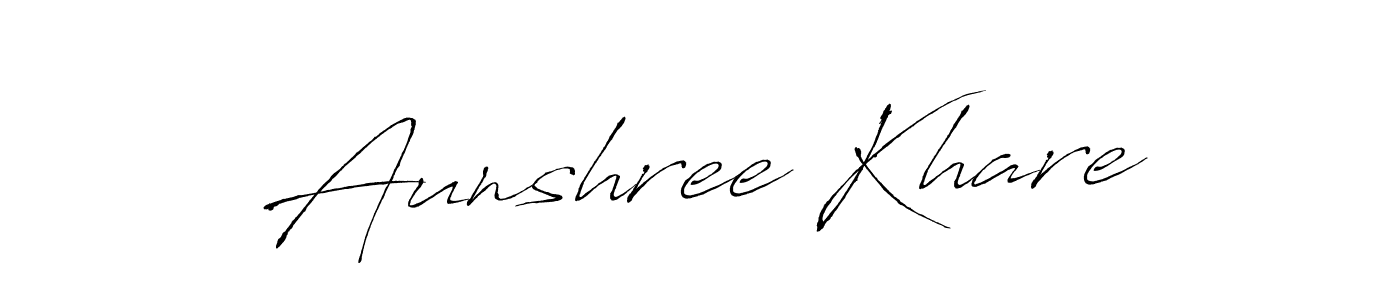 Also we have Aunshree Khare name is the best signature style. Create professional handwritten signature collection using Antro_Vectra autograph style. Aunshree Khare signature style 6 images and pictures png