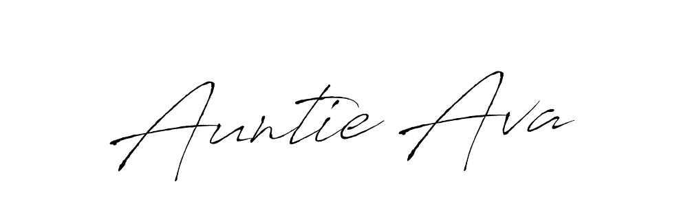 Make a beautiful signature design for name Auntie Ava. With this signature (Antro_Vectra) style, you can create a handwritten signature for free. Auntie Ava signature style 6 images and pictures png