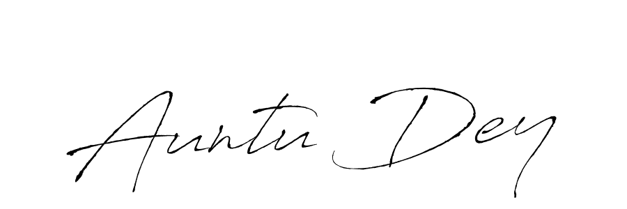 How to make Auntu Dey name signature. Use Antro_Vectra style for creating short signs online. This is the latest handwritten sign. Auntu Dey signature style 6 images and pictures png