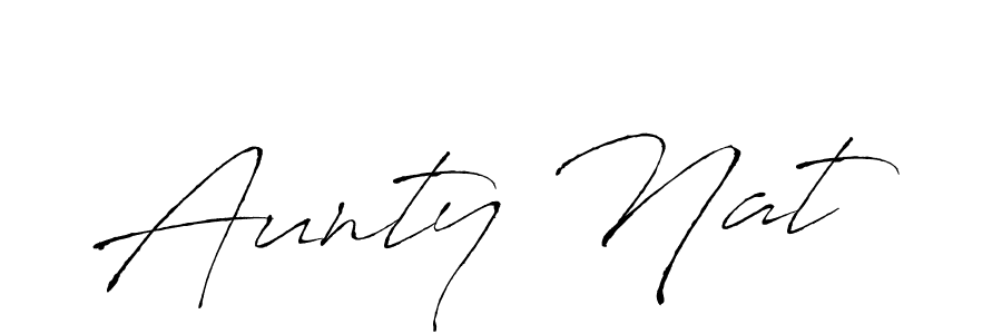Also we have Aunty Nat name is the best signature style. Create professional handwritten signature collection using Antro_Vectra autograph style. Aunty Nat signature style 6 images and pictures png