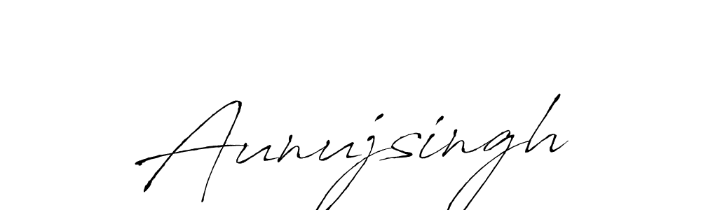 Create a beautiful signature design for name Aunujsingh. With this signature (Antro_Vectra) fonts, you can make a handwritten signature for free. Aunujsingh signature style 6 images and pictures png