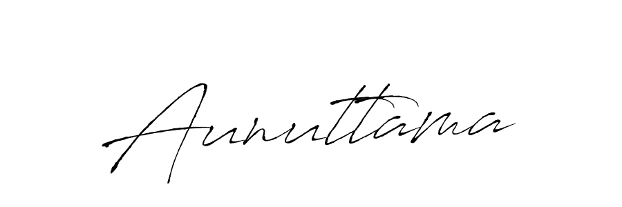 Create a beautiful signature design for name Aunuttama. With this signature (Antro_Vectra) fonts, you can make a handwritten signature for free. Aunuttama signature style 6 images and pictures png