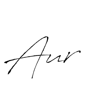 How to make Aur name signature. Use Antro_Vectra style for creating short signs online. This is the latest handwritten sign. Aur signature style 6 images and pictures png