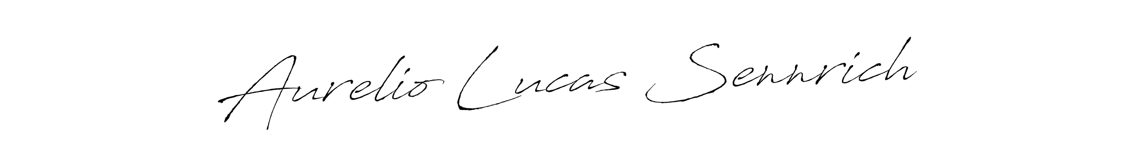 Design your own signature with our free online signature maker. With this signature software, you can create a handwritten (Antro_Vectra) signature for name Aurelio Lucas Sennrich. Aurelio Lucas Sennrich signature style 6 images and pictures png