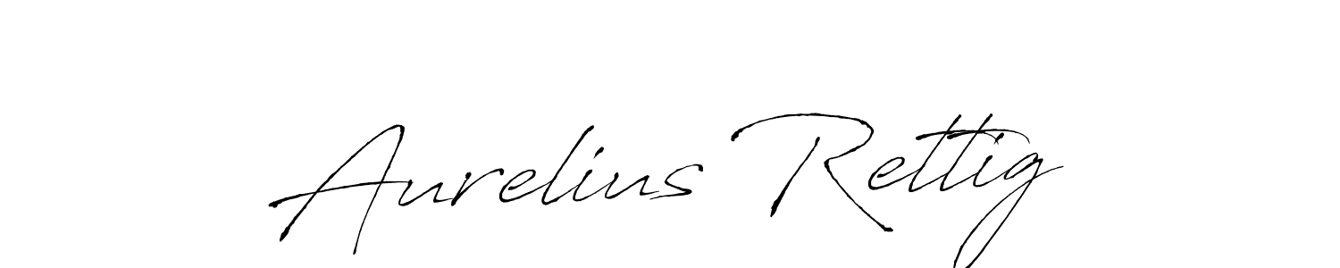 How to make Aurelius Rettig name signature. Use Antro_Vectra style for creating short signs online. This is the latest handwritten sign. Aurelius Rettig signature style 6 images and pictures png