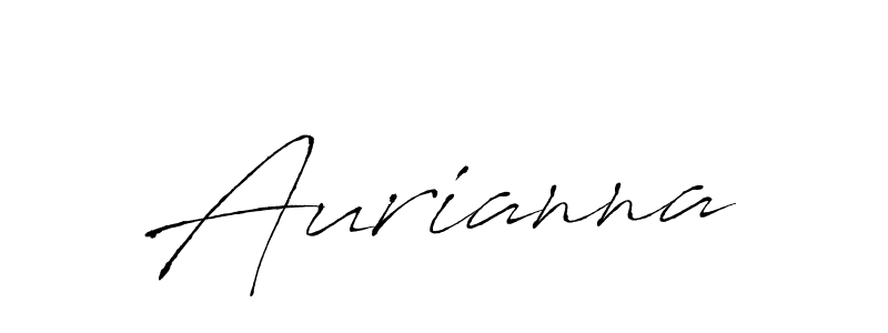Make a beautiful signature design for name Aurianna. With this signature (Antro_Vectra) style, you can create a handwritten signature for free. Aurianna signature style 6 images and pictures png