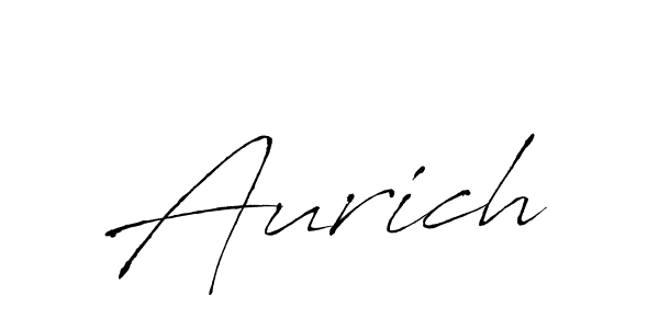 Design your own signature with our free online signature maker. With this signature software, you can create a handwritten (Antro_Vectra) signature for name Aurich. Aurich signature style 6 images and pictures png