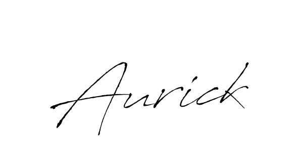 Design your own signature with our free online signature maker. With this signature software, you can create a handwritten (Antro_Vectra) signature for name Aurick. Aurick signature style 6 images and pictures png