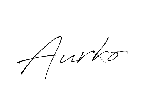 Use a signature maker to create a handwritten signature online. With this signature software, you can design (Antro_Vectra) your own signature for name Aurko. Aurko signature style 6 images and pictures png