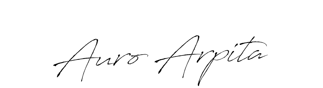 Create a beautiful signature design for name Auro Arpita. With this signature (Antro_Vectra) fonts, you can make a handwritten signature for free. Auro Arpita signature style 6 images and pictures png
