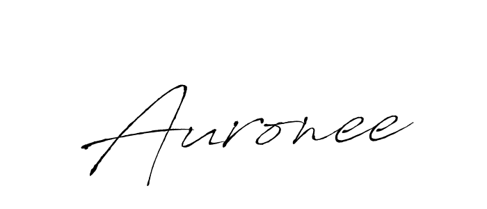 Auronee stylish signature style. Best Handwritten Sign (Antro_Vectra) for my name. Handwritten Signature Collection Ideas for my name Auronee. Auronee signature style 6 images and pictures png