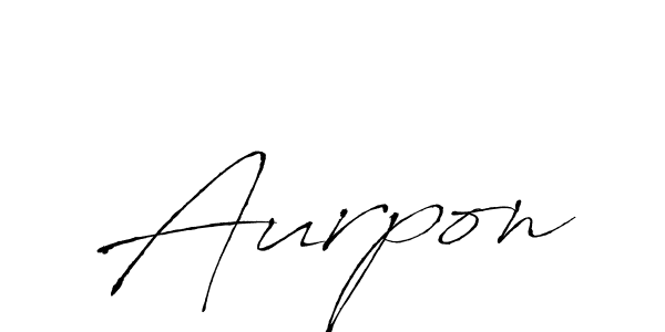 Also we have Aurpon name is the best signature style. Create professional handwritten signature collection using Antro_Vectra autograph style. Aurpon signature style 6 images and pictures png