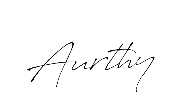 Also You can easily find your signature by using the search form. We will create Aurthy name handwritten signature images for you free of cost using Antro_Vectra sign style. Aurthy signature style 6 images and pictures png