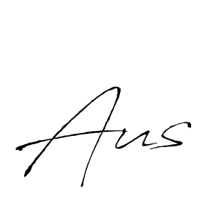 Aus stylish signature style. Best Handwritten Sign (Antro_Vectra) for my name. Handwritten Signature Collection Ideas for my name Aus. Aus signature style 6 images and pictures png