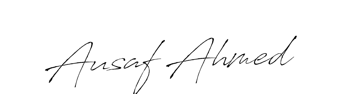 Use a signature maker to create a handwritten signature online. With this signature software, you can design (Antro_Vectra) your own signature for name Ausaf Ahmed. Ausaf Ahmed signature style 6 images and pictures png