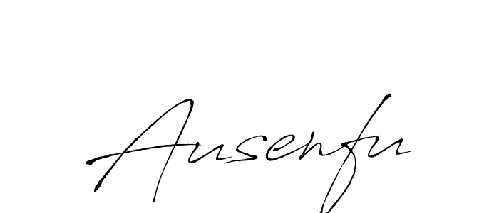 Ausenfu stylish signature style. Best Handwritten Sign (Antro_Vectra) for my name. Handwritten Signature Collection Ideas for my name Ausenfu. Ausenfu signature style 6 images and pictures png