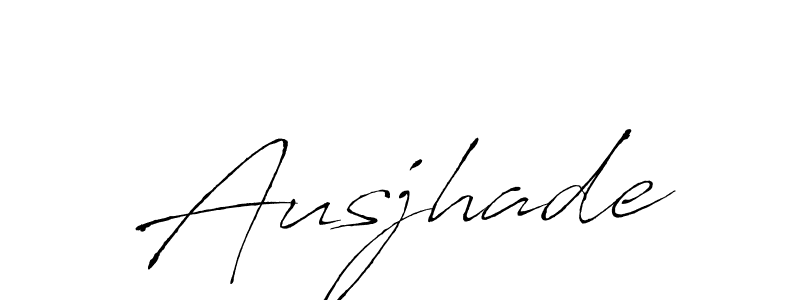 Ausjhade stylish signature style. Best Handwritten Sign (Antro_Vectra) for my name. Handwritten Signature Collection Ideas for my name Ausjhade. Ausjhade signature style 6 images and pictures png