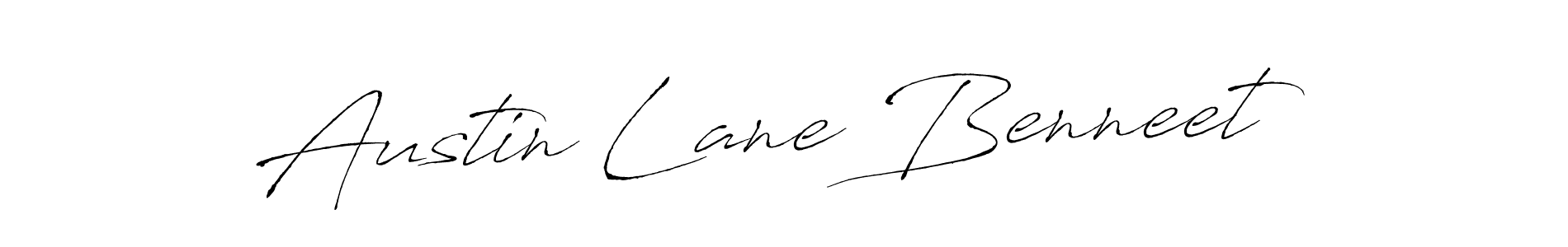 How to make Austin Lane Benneet name signature. Use Antro_Vectra style for creating short signs online. This is the latest handwritten sign. Austin Lane Benneet signature style 6 images and pictures png