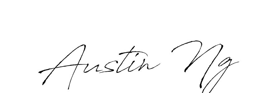 How to make Austin Ng name signature. Use Antro_Vectra style for creating short signs online. This is the latest handwritten sign. Austin Ng signature style 6 images and pictures png