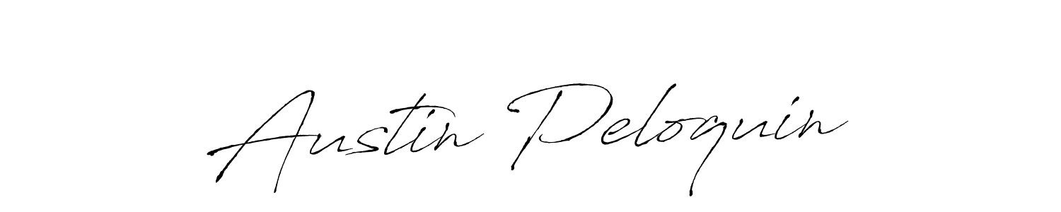 Austin Peloquin stylish signature style. Best Handwritten Sign (Antro_Vectra) for my name. Handwritten Signature Collection Ideas for my name Austin Peloquin. Austin Peloquin signature style 6 images and pictures png