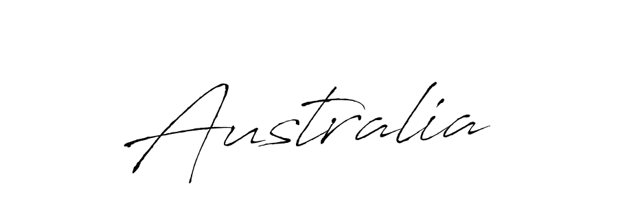 Use a signature maker to create a handwritten signature online. With this signature software, you can design (Antro_Vectra) your own signature for name Australia. Australia signature style 6 images and pictures png