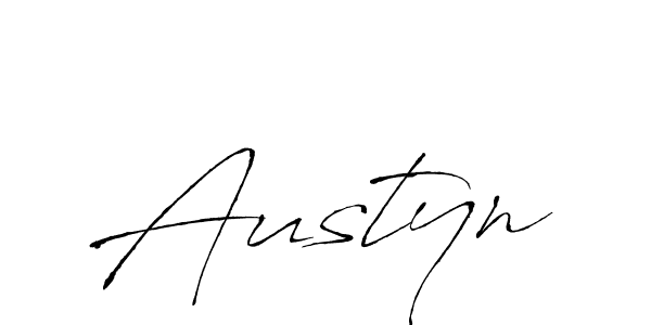 Make a beautiful signature design for name Austyn. With this signature (Antro_Vectra) style, you can create a handwritten signature for free. Austyn signature style 6 images and pictures png