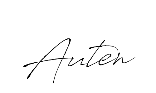 Design your own signature with our free online signature maker. With this signature software, you can create a handwritten (Antro_Vectra) signature for name Auten. Auten signature style 6 images and pictures png