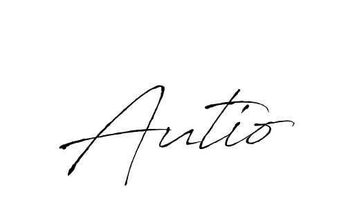 Autio stylish signature style. Best Handwritten Sign (Antro_Vectra) for my name. Handwritten Signature Collection Ideas for my name Autio. Autio signature style 6 images and pictures png