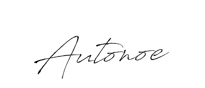 Create a beautiful signature design for name Autonoe. With this signature (Antro_Vectra) fonts, you can make a handwritten signature for free. Autonoe signature style 6 images and pictures png