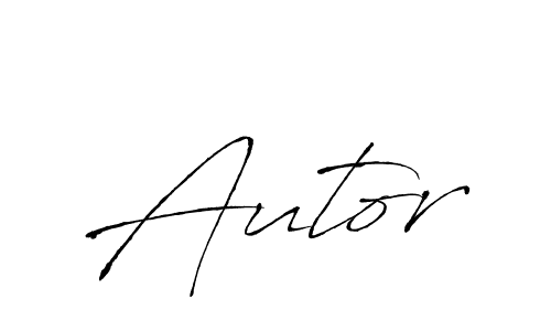Use a signature maker to create a handwritten signature online. With this signature software, you can design (Antro_Vectra) your own signature for name Autor. Autor signature style 6 images and pictures png