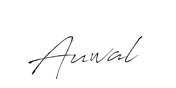 How to make Auwal  name signature. Use Antro_Vectra style for creating short signs online. This is the latest handwritten sign. Auwal  signature style 6 images and pictures png