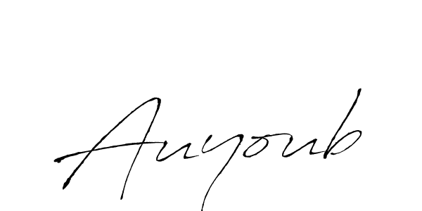 Auyoub stylish signature style. Best Handwritten Sign (Antro_Vectra) for my name. Handwritten Signature Collection Ideas for my name Auyoub. Auyoub signature style 6 images and pictures png