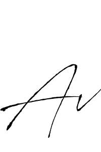 How to make Av name signature. Use Antro_Vectra style for creating short signs online. This is the latest handwritten sign. Av signature style 6 images and pictures png