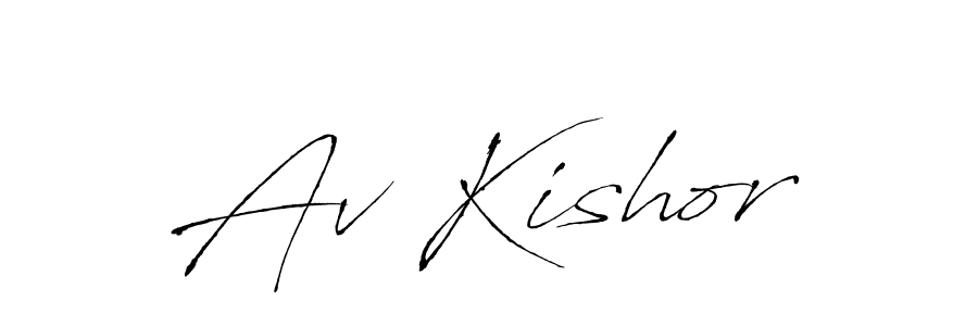 if you are searching for the best signature style for your name Av Kishor. so please give up your signature search. here we have designed multiple signature styles  using Antro_Vectra. Av Kishor signature style 6 images and pictures png