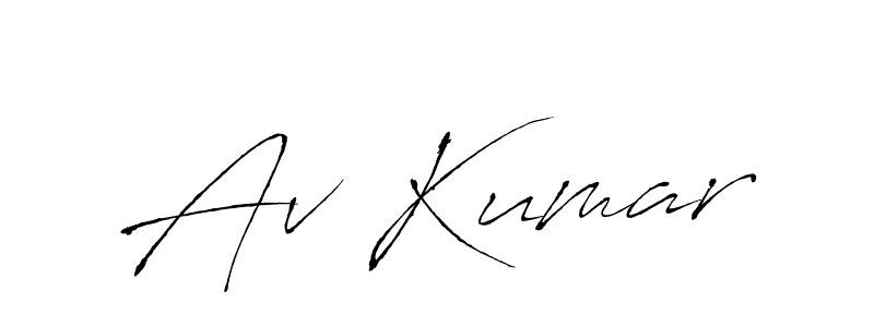 Make a beautiful signature design for name Av Kumar. With this signature (Antro_Vectra) style, you can create a handwritten signature for free. Av Kumar signature style 6 images and pictures png