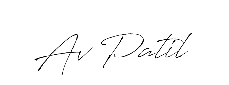 Also we have Av Patil name is the best signature style. Create professional handwritten signature collection using Antro_Vectra autograph style. Av Patil signature style 6 images and pictures png