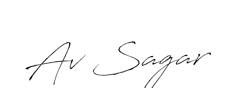 How to Draw Av Sagar signature style? Antro_Vectra is a latest design signature styles for name Av Sagar. Av Sagar signature style 6 images and pictures png