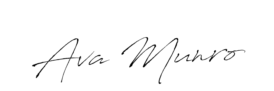 Create a beautiful signature design for name Ava Munro. With this signature (Antro_Vectra) fonts, you can make a handwritten signature for free. Ava Munro signature style 6 images and pictures png