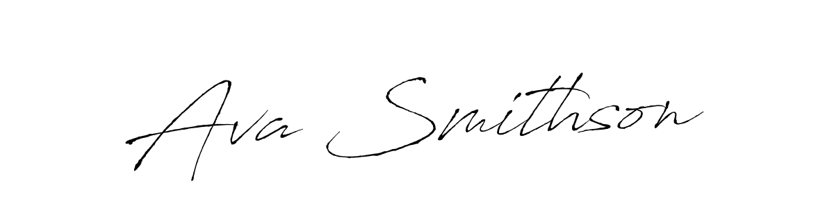 Design your own signature with our free online signature maker. With this signature software, you can create a handwritten (Antro_Vectra) signature for name Ava Smithson. Ava Smithson signature style 6 images and pictures png