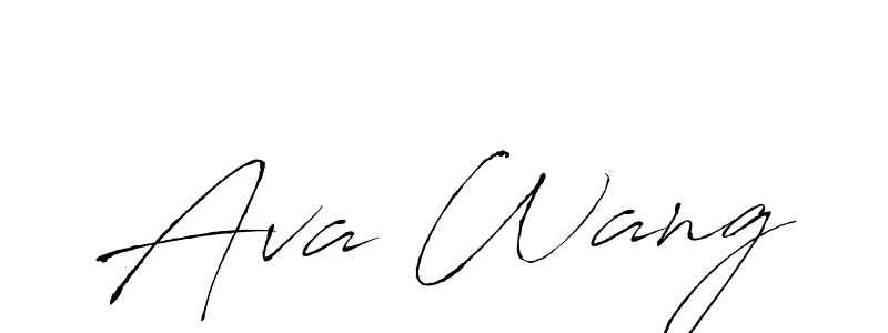 Make a beautiful signature design for name Ava Wang. Use this online signature maker to create a handwritten signature for free. Ava Wang signature style 6 images and pictures png