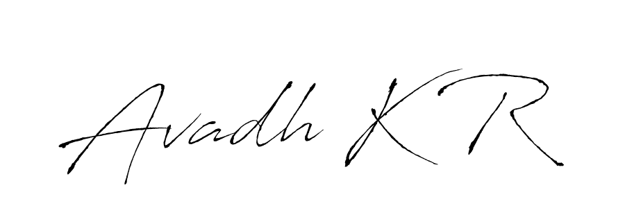 if you are searching for the best signature style for your name Avadh K R. so please give up your signature search. here we have designed multiple signature styles  using Antro_Vectra. Avadh K R signature style 6 images and pictures png