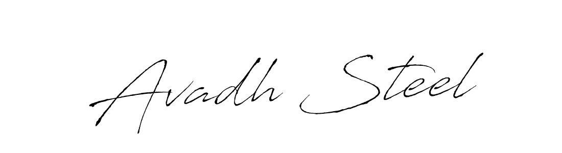 Create a beautiful signature design for name Avadh Steel. With this signature (Antro_Vectra) fonts, you can make a handwritten signature for free. Avadh Steel signature style 6 images and pictures png