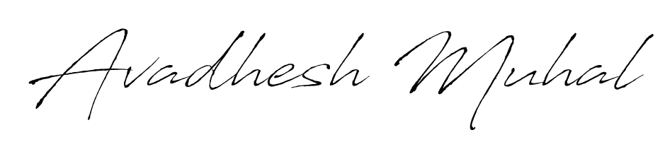 This is the best signature style for the Avadhesh Muhal name. Also you like these signature font (Antro_Vectra). Mix name signature. Avadhesh Muhal signature style 6 images and pictures png