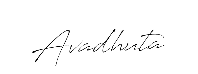 How to make Avadhuta name signature. Use Antro_Vectra style for creating short signs online. This is the latest handwritten sign. Avadhuta signature style 6 images and pictures png