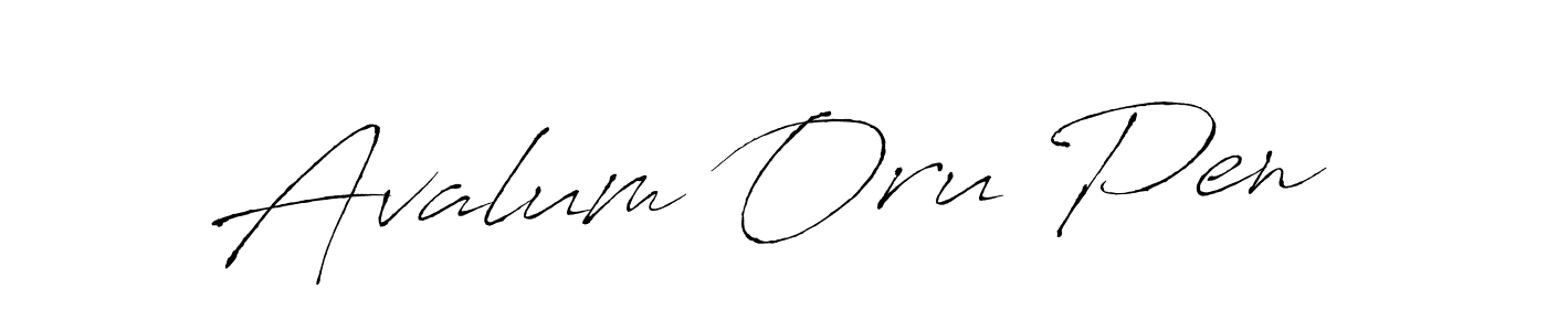 Use a signature maker to create a handwritten signature online. With this signature software, you can design (Antro_Vectra) your own signature for name Avalum Oru Pen. Avalum Oru Pen signature style 6 images and pictures png