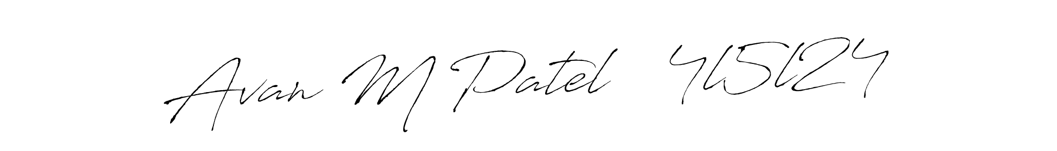 Use a signature maker to create a handwritten signature online. With this signature software, you can design (Antro_Vectra) your own signature for name Avan M Patel   4l5l24. Avan M Patel   4l5l24 signature style 6 images and pictures png