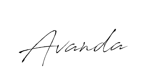 Antro_Vectra is a professional signature style that is perfect for those who want to add a touch of class to their signature. It is also a great choice for those who want to make their signature more unique. Get Avanda name to fancy signature for free. Avanda signature style 6 images and pictures png