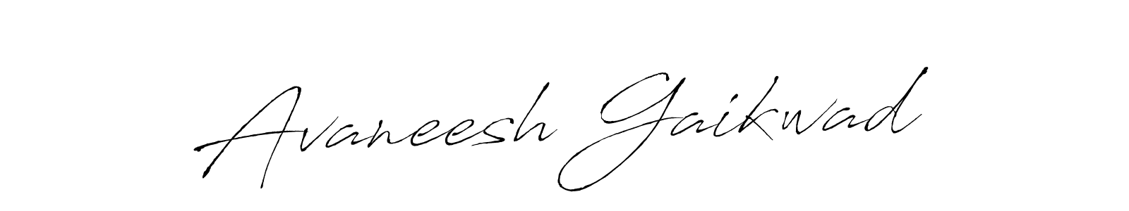 Create a beautiful signature design for name Avaneesh Gaikwad. With this signature (Antro_Vectra) fonts, you can make a handwritten signature for free. Avaneesh Gaikwad signature style 6 images and pictures png